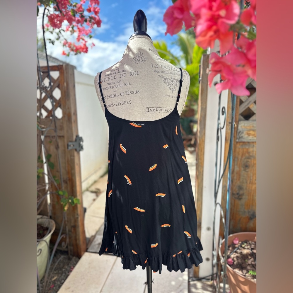 Volcom Black and Orange Women's Dress